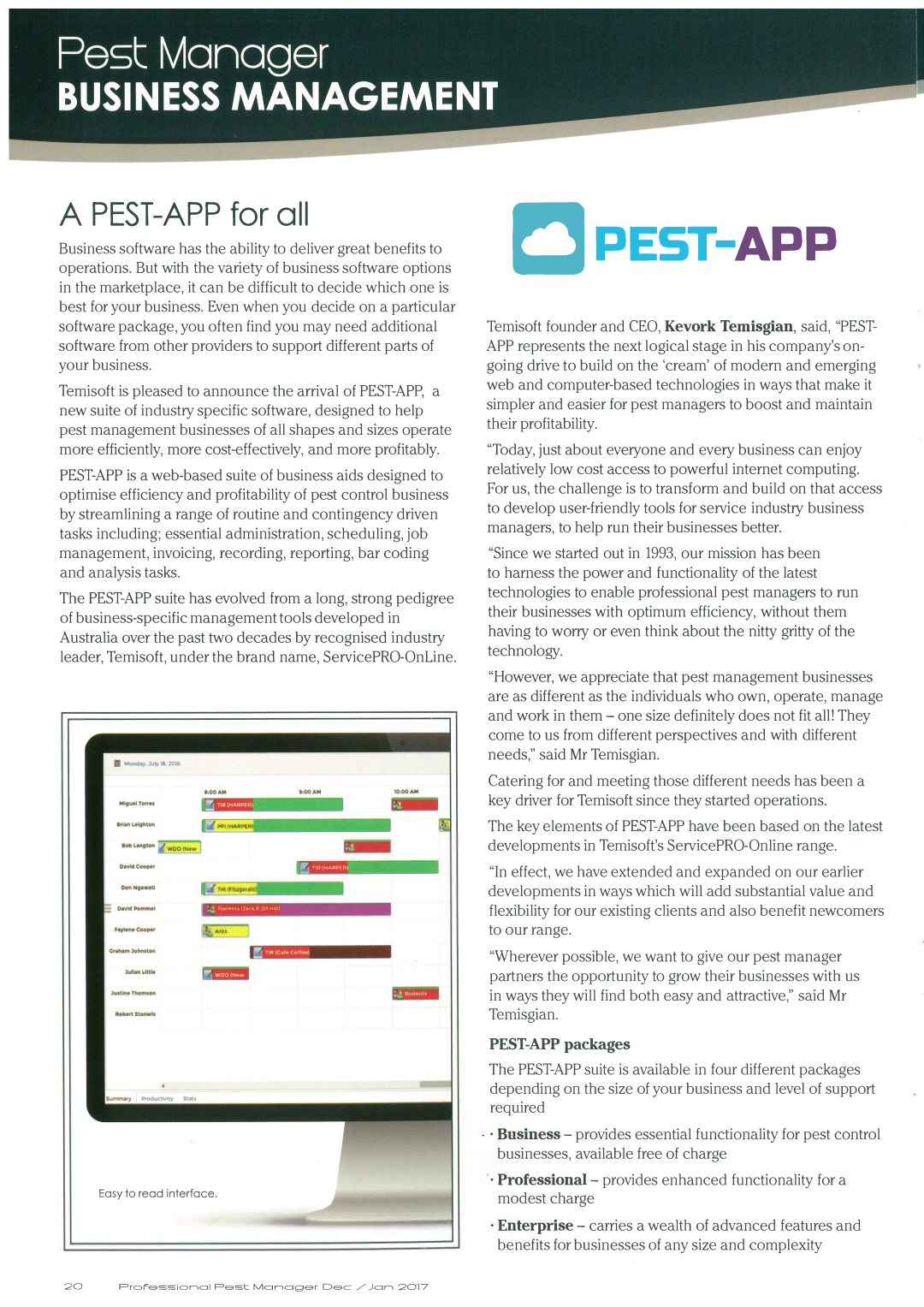 A Pest-App For all - Professional Pest Manager Article